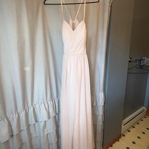 Azazie blushing pink formal dress